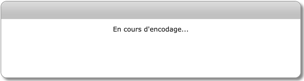 Phase d'encodage