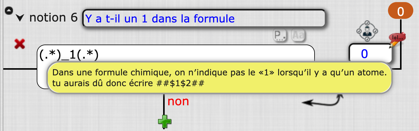 Algorithme de correction de la notion «6»