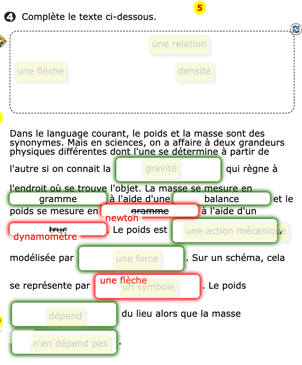 Dans le contexte de la copie corrigée (elle contient les solutions)
