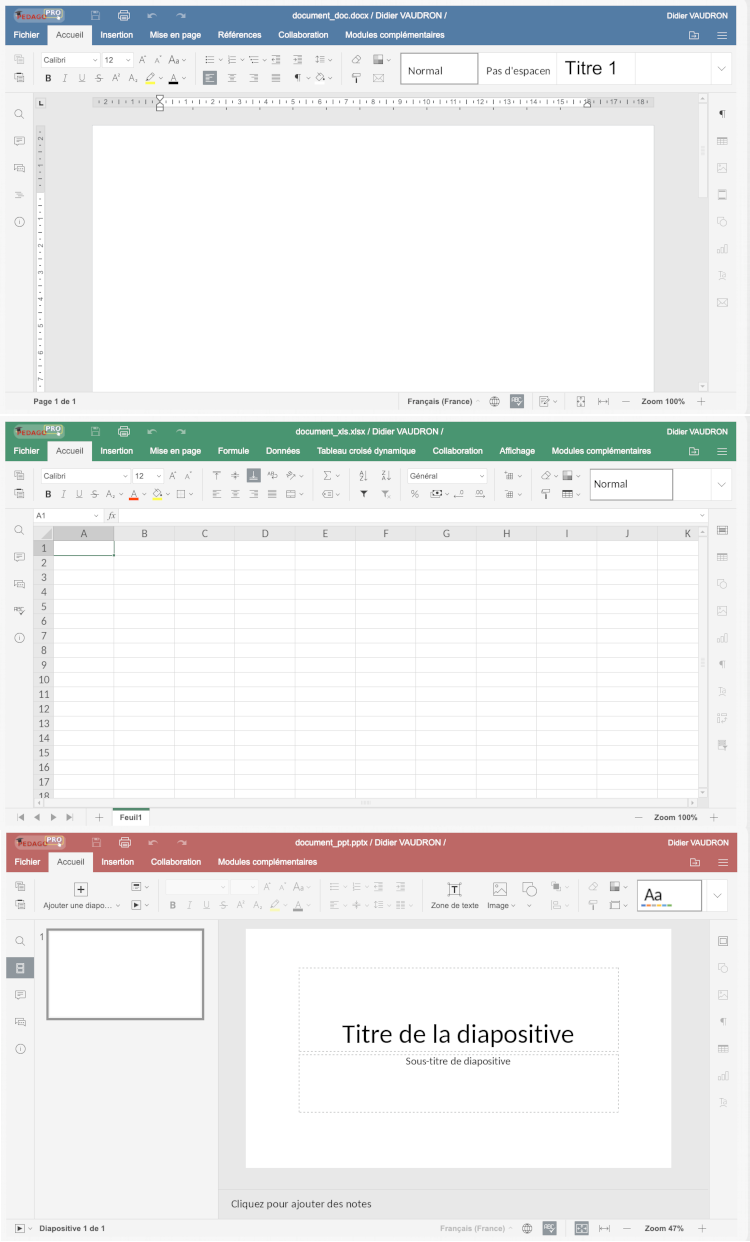 Les 3 types de document collaboratif