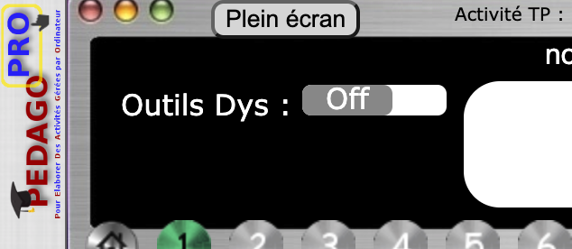 Bouton Dys sur off